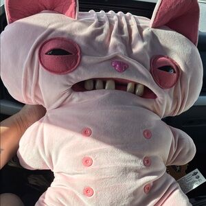 Pink hairless cat Tooth-Feature Plush Character Stuffed Animal